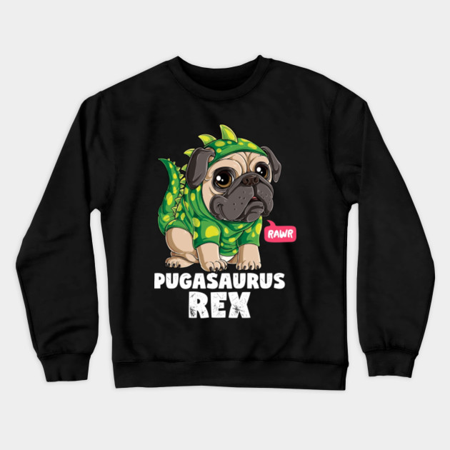 Pugasaurus Rex T shirt Pug Dinosaur Lovers Funny Dog Costume